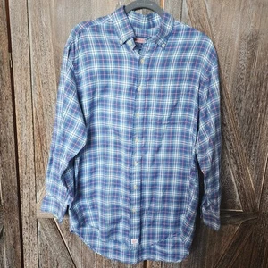 Camisa para hombre Vineyard Vines by Shep & Inn M azul rosa a cuadros abotonada Murray - Imagen 1 de 7