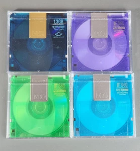 4 Magneto Optical Discs SONY EDM-G13C Gigamo 3.5"" 640MB 1.3GB - Afbeelding 1 van 5