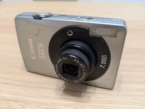 Canon IXUS 75 7.1MP Digital Camera Silver With Case & Charger - Fast Dispatch - Picture 1 of 18