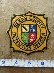 VERALTET Vintage Bundesstaat Texas Bexar County Haftbeamter Polizei Patch - Bild 1 von 2