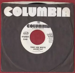 Tony Joe weiß 45 1/min Swamp Rap - Columbia 38-03967 (1983) - Bild 1 von 2