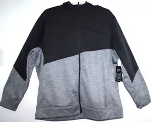 RUSSELL POLYTECH FLEECE FULL ZIP JACKE MIT KAPUZE HERREN 2XL(50-52) GRAU - Bild 1 von 7
