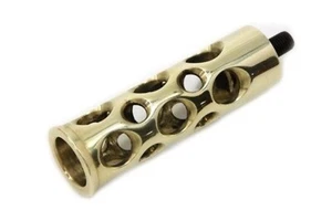 Brass Swiss Cheese Holes Shifter Shift Lever Peg f Harley Softail Sportster Dyna - Picture 1 of 2