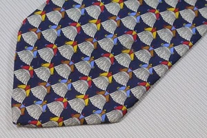 LONGCHAMP men's silk neck tie made in Italy - Picture 1 of 4