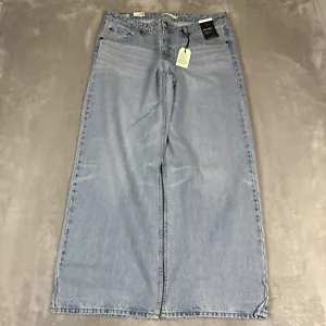 Levi's Premium Low Loose Jeans Women's Sz 32x30 Light Wash Straight Leg Cotton - Picture 1 of 13