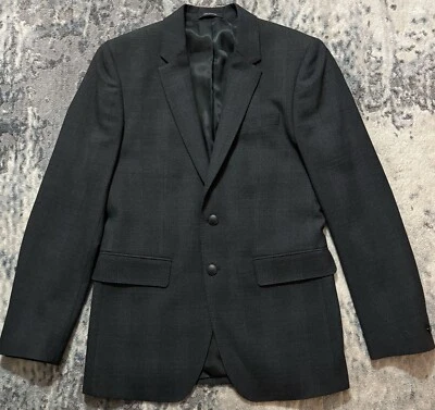 RAG & BONE Slate Grey Made In Portugal Wool Textile Two Button  Jacket 38 Mens - Image 1 of 4
