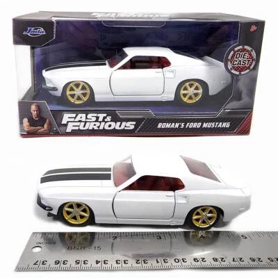 Jada Toys Fast & Furious: Roman's Ford Mustang (White) 1/32 Scale - Image 1 of 4