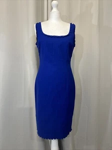 Lanvin Ete’ 2014 Collection Cobalt Blue Dress M RRP£438 H29 - Picture 1 of 11