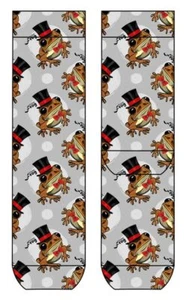 COOL7 Socken Mister Frog, Frosch mit Zylinder, grau braun schwarz rot 41 - 46 - Bild 1 von 1
