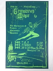 Original 60er Jahre KU - Greensleeves' Magic - Theater Siebdruck Poster - Bild 1 von 5