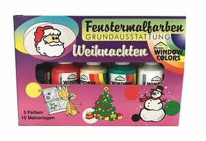 Fenstermalfarben Grundausstattung für Weihnachten von Ahrenshof, Window Colors - Bild 1 von 2