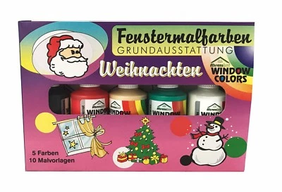 Fenstermalfarben Grundausstattung für Weihnachten von Ahrenshof, Window Colors - Bild 1 von 2