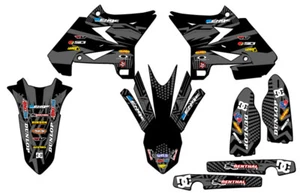 2008-2014 fits UFO RESTYLE YZ 250 2-STROKE MAYHEM Black Senge Graphics Kit - Picture 1 of 10