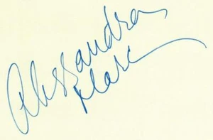 "Opernlegende" Alessandra Marc handsignierte 4x6 Karte COA - Bild 1 von 2
