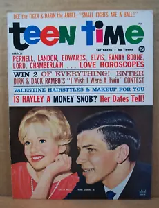 Teen Time Magazine - March 1963 ~ Hayley Mills, Frank Sinatra Jr, Elvis,........ - Picture 1 of 10