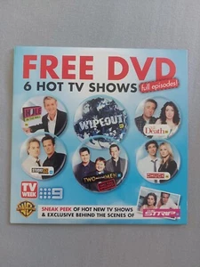 6 Hot TV Shows DVD Promo Disc PAL R4 TV WEEK Hole Two Half Men Chuck Wipeout - Picture 1 of 5