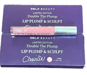SBLA Beauty Double The Plump Lip Plump & Sculpt Christie NATURAL PINK lot of 2 - Picture 1 of 7
