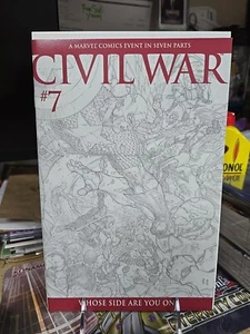 Civil War #7 Michael Turner Sketch Variant Marvel 2006 NEAR MINT (5) - Picture 1 of 2