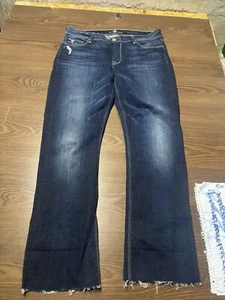 7 For All Mankind The Skinny Bootcut  Jeans Womens Size 30 Blue Stretch Denim - Picture 1 of 12
