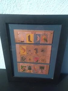 Rare Vintage Signed Mexican Don Clemente Loteria Bingo Card Copper Litho Plate - Picture 1 of 4