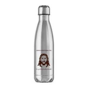 Jesus Is Watching You Water Bottle - Picture 1 of 7