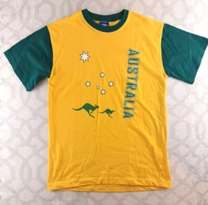Camisa Australia Para Hombre Pequeña Amarilla Mangas Cortas Brisbee - Imagen 1 de 8