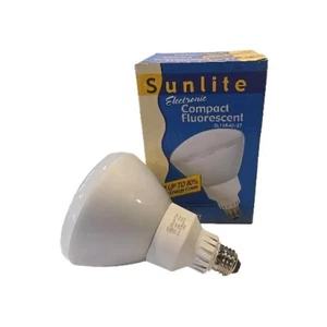 SUNLITE ELECTRONIC COMPACT FLURESCENT SL15R40/27 FLOOD LIGHT 15W - Picture 1 of 6