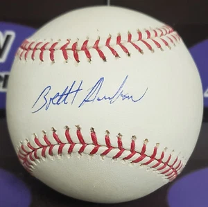 Brett Anderson autographed Baseball (ROMLB AW COA Oakland Athletics Brewers) - Picture 1 of 3