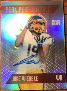 2018 SAGE HIT Peak Performance Autographs Silver Jake Wieneke PKA-JW - Picture 1 of 3