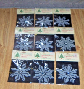 9 Vintage Classic Living Morning Frost Xmas Collection Ornaments from Zayre NIP - Picture 1 of 3
