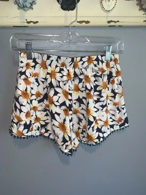 Pantalones cortos florales azul marino exuberantes talla XS Foto 1 de 2