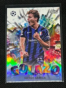 2024-25 Topps Chrome UCC Club Comp Nicolo Barella Golazo #GZ-9 Inter Mailand - Bild 1 von 2