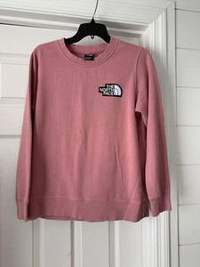 The North Face Womens Heritage Crewneck Sweatshirt Medium Pink Pullover - Picture 1 of 7