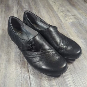 Zueco Dansko Franny para mujer talla 39 EE. UU. 8,5 cuero napa fresado negro 5500020200 - Imagen 1 de 12