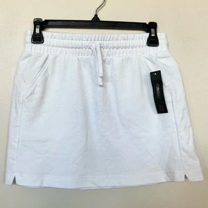 NEU Runway weiß Kordelzug sportlich Fleece kurzer Rock Mädchen Größe Large - Bild 1 von 6