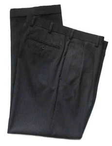 Neu ohne Etikett Brooks Brothers Madison plissierte Anzughose Wolle grau Herrengröße 36 x 30 - Bild 1 von 2