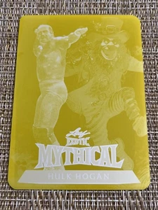 2024 LEAF METAL LEGENDS LUCHA LIBRE HULK HOGAN M-12 AMARILLO 1/1 PLACA DE IMPRESIÓN - Imagen 1 de 2