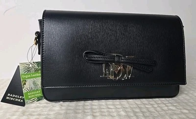 Bolso Bandolera Badgley Mischka Negro Rectángulo con Lazo Nuevo con Etiquetas Foto 1 de 4