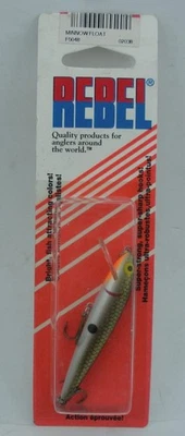 Rebel F5048 Spoonbill Minnow / Floater 3/8 Oz Argento/Blue Back - Immagine 1 di 3