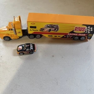 1992 Joe Nemechek Burger King NASCAR Hauler #87 And Car Rare - Picture 1 of 7