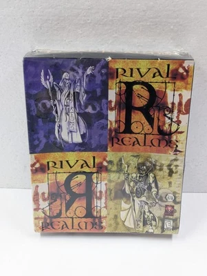 Rival Realms Vintage IBM PC CPU Computer Game Big Box SEALED Interplay READ! - Image 1 of 4