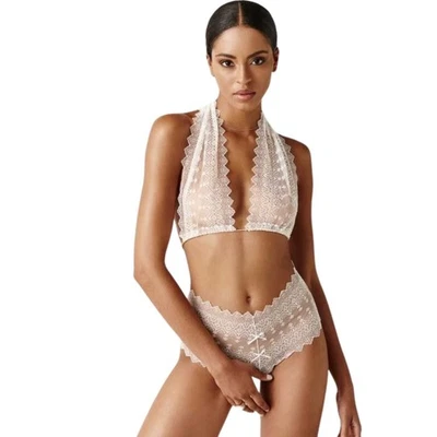 Bracli GENEVA Perlen Panty creme Slip Spitze Perlenslip High Waist Reizwäsche - Bild 1 von 4