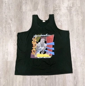 Vintage 90s Michael Jordan NBA Finals MVP Bulls Kids Tank Top Single Stitch XL - Picture 1 of 8