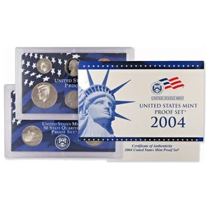 2004 Clad Proof Set U.S. Mint Original Government Packaging OGP COA - Picture 1 of 5