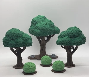 Custom Eichen für Heroscape Gelände - Wald 6er Set Forgotten Forest Style - Bild 1 von 9