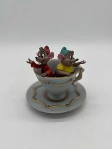 Disney Store Gus & Jaq Mice Trinket Jewellery Dish Tray Cinderella Teacup Saucer - Picture 1 of 4