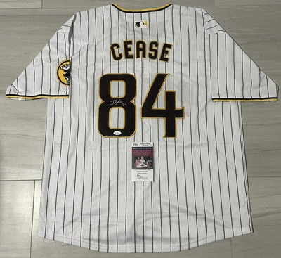 Dylan Cease Signed Autographed San Diego Padres Home Jersey Ace #84 JSA COA - Image 1 of 4