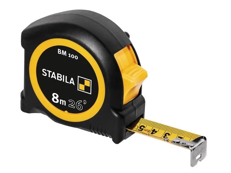 Stabila - Cinta de bolsillo compacta BM 100 8m/26ft (ancho 25mm) Foto 1 de 1