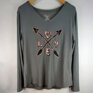 Super weiches No Boundaries Langarmshirt metallic pink Love Arrows Gr. XXXL /21 - Bild 1 von 8