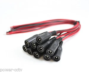 Buchse Netzteil Zopf Adapter Stecker Leitung Kabel Überwachung CCTV Zubehör - Bild 1 von 2